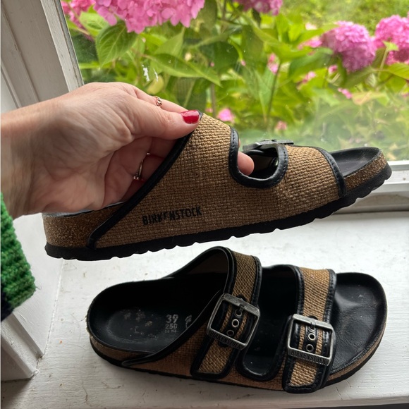 Birkenstock Arizona Natural Jute Sandals - Picture 9 of 12